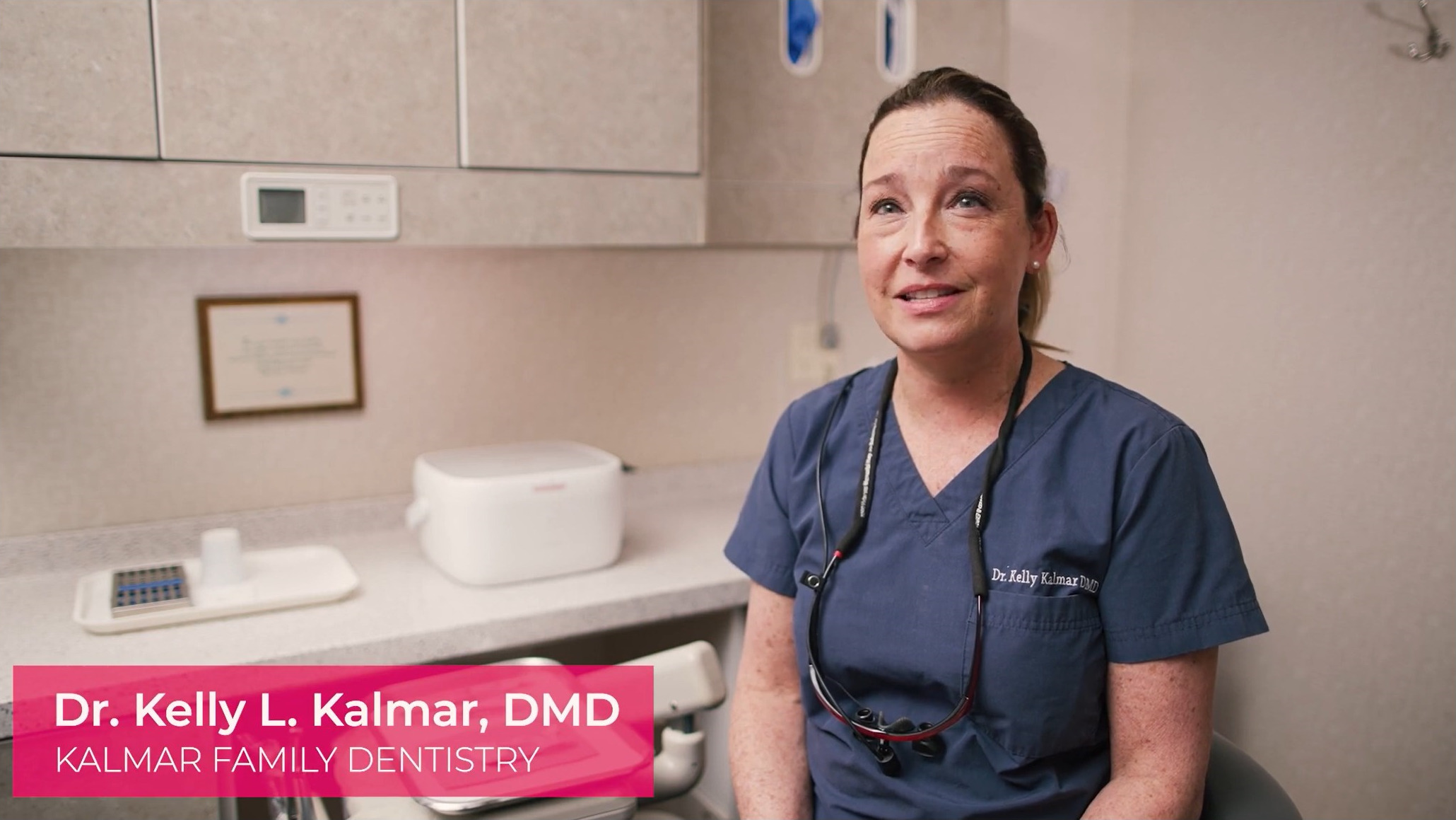 Dr. Kelly Kalmar testimonial (Kalmar Family Dentistry)