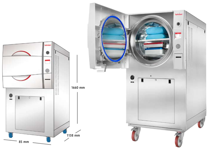Medical Clinics & OR - Medium Autoclaves - 5075HSG D-Line - Tuttnauer